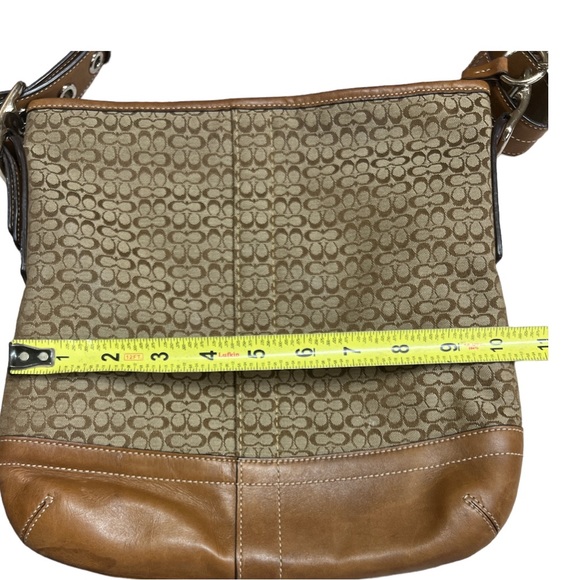 COACH Signature Convertible Shoulder Crossbody Bag - Picture 6 of 7